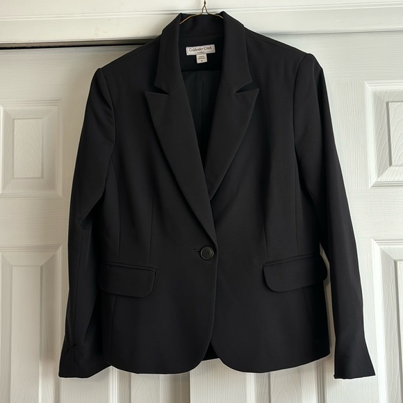 Coldwater Creek 2-pc Black Suit size 8 - Picture 1 of 16